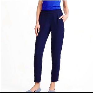 J Crew Drapey Pull On Dress Pant - Navy size 14
